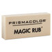 A rectangular white Prismacolor Magic Rub eraser.