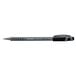Paper Mate 9680131 FlexGrip Ultra Black Ink with Gray Barrel 0.8mm Ballpoint Stick Pen - 12/Pack Main Thumbnail 1