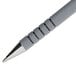 Paper Mate 9680131 FlexGrip Ultra Black Ink with Gray Barrel 0.8mm Ballpoint Stick Pen - 12/Pack Main Thumbnail 3