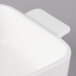 A close-up of a white rectangular Villeroy & Boch porcelain baking dish.