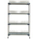 A MetroMax i stationary drying rack shelf kit with many metal rods on it.
