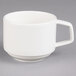 A Villeroy & Boch white porcelain cup with a handle.