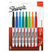 A package of 8 Sharpie ultra fine point retractable permanent markers in assorted colors.