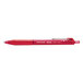A red Paper Mate InkJoy 300 RT pen with a clear cap.
