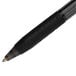 A close-up of a Paper Mate black pen with a metal tip.