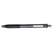 A black Paper Mate InkJoy Retractable ballpoint pen with a clear barrel and black tip.