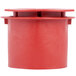 A red Matfer Bourgeat container with a lid.