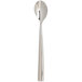An Arcoroc stainless steel iced tea spoon with a long handle.