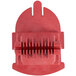 A red plastic Matfer Bourgeat Prep Chef Wedger Slicer holder with four holes.