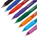 A row of Paper Mate Profile Retractable Ballpoint Pens with assorted ink and barrel colors.