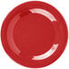 Carlisle 3301205 Sierrus 9" Red Wide Rim Melamine Plate - 24/Case Main Thumbnail 2