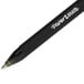 A close-up of a black Paper Mate ComfortMate Ultra Retractable Ballpoint Pen.