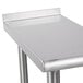 An Advance Tabco stainless steel equipment filler table.