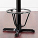 Lancaster Table & Seating 22" x 22" Black 3" Bar Height Column Cast Iron Table Base with 16" Foot Ring Main Thumbnail 1