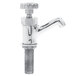 A Fisher chrome faucet with a silver metal knob.