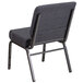 Flash Furniture FD-CH0221-4-SV-DKGY-GG Hercules Series Dark Gray 21" Church Chair with Silver Vein Frame Main Thumbnail 2