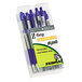 Zebra 22220 Z-Grip Blue Ink with Clear Barrel 1mm Retractable Ballpoint Pen   - 12/Pack Main Thumbnail 2
