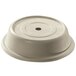 Cambro 99VS101 Versa Camcover 9 9/16" Antique Parchment Round Plate Cover - 12/Case Main Thumbnail 1