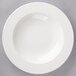 A Villeroy & Boch white porcelain rim soup bowl with a pattern on it.
