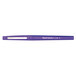A Paper Mate purple pen with a white tip.