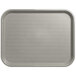 A Carlisle grey fast food tray with a patterned surface.