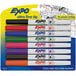 A package of Expo ultra fine tip dry erase markers in assorted colors.