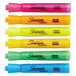 A pack of 6 Sharpie highlighters in assorted colors with a yellow label.