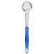 Vollrath 6422230 Jacob's Pride 2 oz. Blue Perforated Oval Spoodle® Portion Spoon Main Thumbnail 2