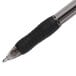The black and silver tip of a Paper Mate Profile Retractable Ballpoint Pen.