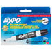 A white box with a blue and white package of Expo dry erase markers.