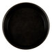 A black Matfer Bourgeat tart pan with a black non-stick surface.