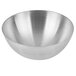 A silver bowl with a white background.