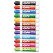 A group of Expo dry erase markers with different colors.
