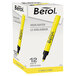Berol 64324 4009 Fluorescent Yellow Chisel Tip Desk Style Highlighter - 12/Pack Main Thumbnail 2