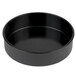 A black Matfer Bourgeat round mini cake pan.