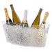 A Franmara Viking long bucket filled with bottles of champagne on ice.