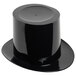 A black top hat wine bucket with a black brim.