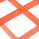 Carlisle RE16C24 OptiClean 16 Compartment Orange Color-Coded Glass Rack Extender Main Thumbnail 7