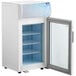 Avantco CFM2LB White Countertop Freezer with Swing Door and Top Lit Header Main Thumbnail 5