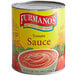 A Furmano's #10 can of tomato sauce with a lid.