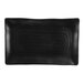 GET RP-1490-BK Nara 14" x 9" Black Matte Rectangular Melamine Platter - 12/Case