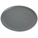 An American Metalcraft hard coat anodized aluminum coupe pizza pan on a white background.