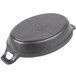 American Metalcraft CIPOV9567 36 oz. Pre-Seasoned Mini Cast Iron Oval Casserole Dish Main Thumbnail 6