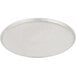 An American Metalcraft round silver tin-plated steel pan with a white background.