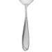 A Oneida stainless steel bouillon spoon with a curved handle.