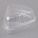 Dart Clearseal 5" Hinged Clear Slice Container - 250/Case Main Thumbnail 2