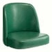 A Lancaster Table & Seating green vinyl bucket seat.