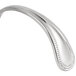 A Bon Chef stainless steel tasting spoon with a curved, beaded handle.