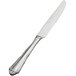 Bon Chef S1512 Sorento 9 7/8" 13/0 Stainless Steel Extra Heavy Weight European Solid Handle Dinner Knife - 12/Case Main Thumbnail 1