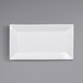 Acopa 14 1/2" x 8 1/4" Bright White Rectangular Porcelain Platter - 12/Case